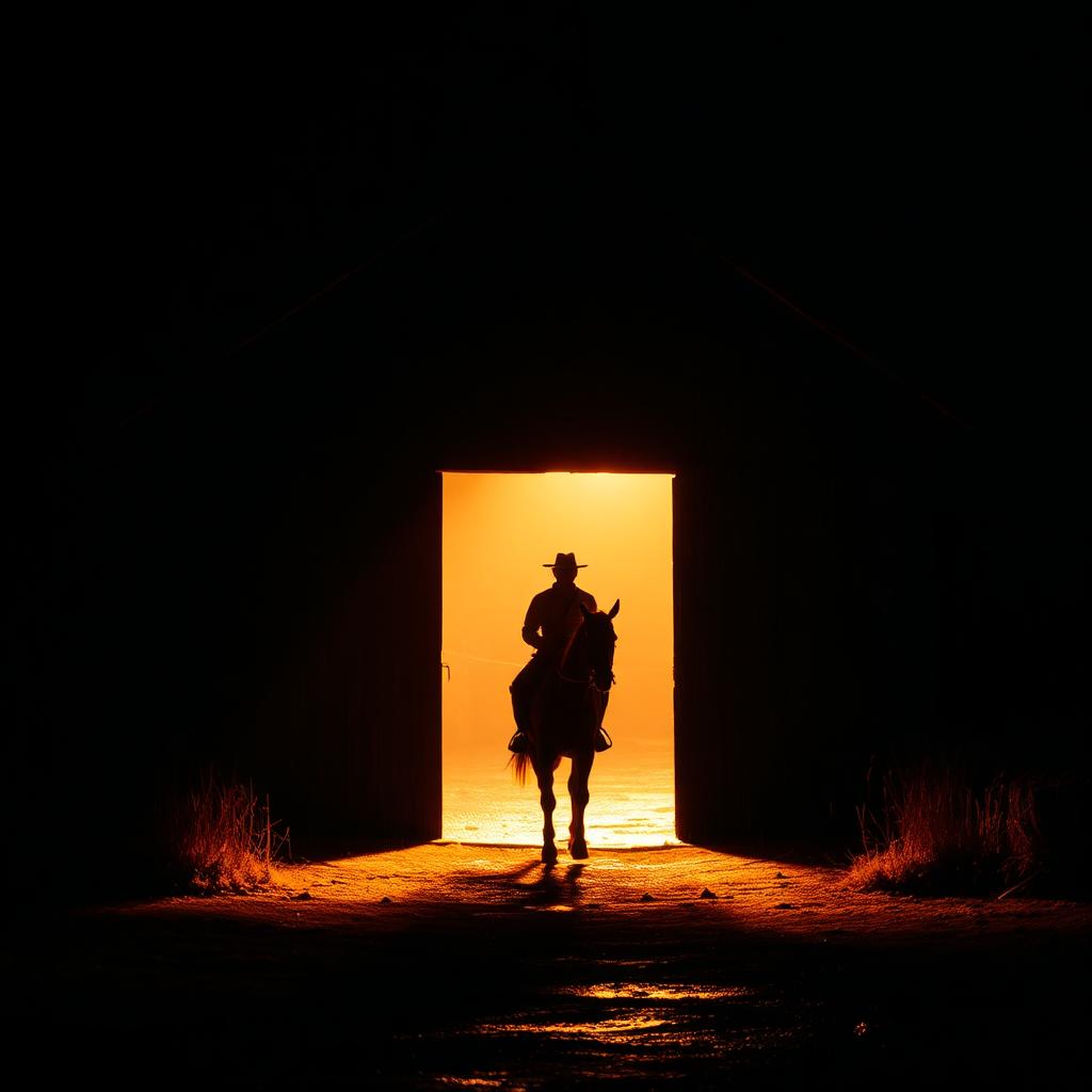 A luz do galpão